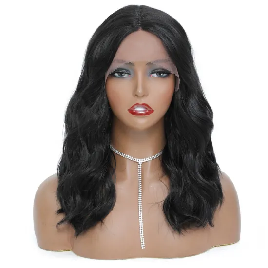 Synthetic Lace Front Wigs for White Women X-TRESS Medium Length Middle Part Lace Wigs Ombre Gold Blonde Body Wave Lolita Wig
