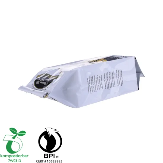 Biodegradable 4 side seal cafe pack with valve