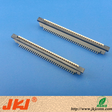 1.0mm Pitch FFC/FPC 59pin Vertical SMT Tin With Zif Type Connector