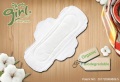 Almofadas menstruais de algodão descartáveis ​​orgânicas para mulheres