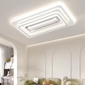 Nordic Modern LED Ceiling Light with Remote Control and Dimmable Features for Living Room and Bedroom