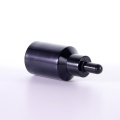 15ml black oblique shoulder glass dropper bottle