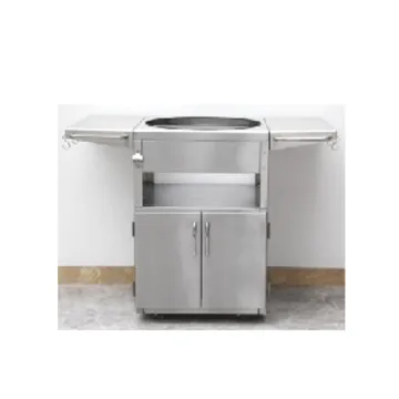 Factory Direct Price Outdoor Stainless Steel Grill Cart Table Stainless Steel Grill Table