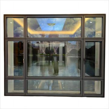 Modern Aluminum Double Glass Casement Windows Factory Custom Impact Resistant Energy Efficient