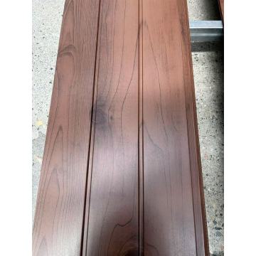 Flat Metal Siding Wood Grain with Grooves Sandwich Panel