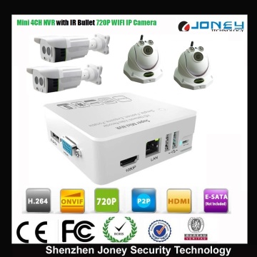 Newest Network H. 264 WiFi Wireless IP Camera Mini NVR Kits