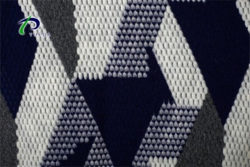 triangle patchwork jacquard design pint pattern boiled wool knit fabric