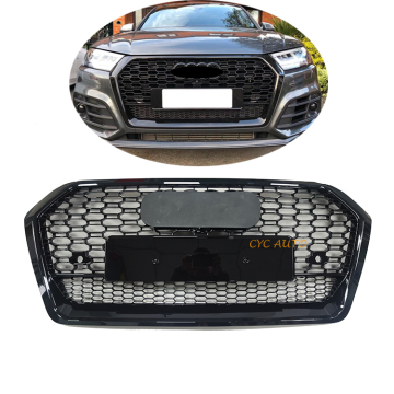 Q5 RSQ5 Grile Front Bumper Grill Auto Bahagian dengan bingkai bawah untuk Audi Q5/SQ5 2016-2018