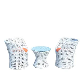 UV-Proof Outdoor Rattan Leisure Table Set for Swimming Pools