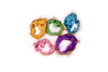 Pendant, PTP-A122 Fashion Jewelry Natural Gen Stone Gold Pendant