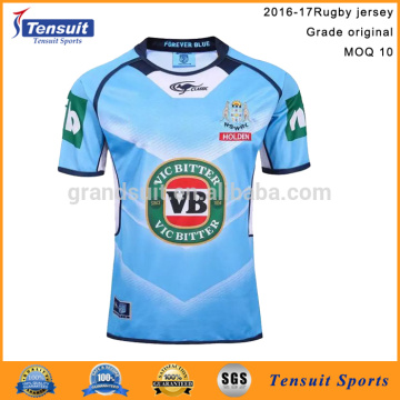 Christmas sales promotion rugby football wear thailand quality cheap rugby training shirt dri fit sublimated league rugby jersey