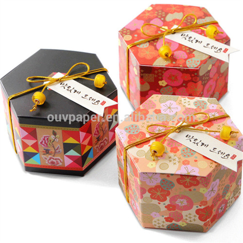 Hexagon packaging paper box