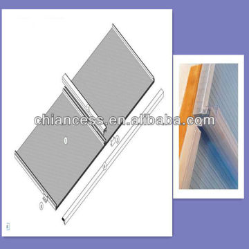 Roofing PC Sheet daylighting system Polycarbonate U lock Sheets