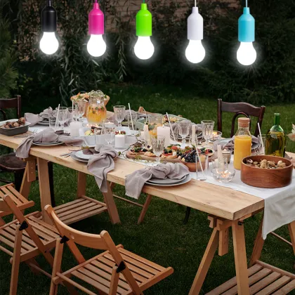 Battery Operated Hanging LED Pull Cord Lamp