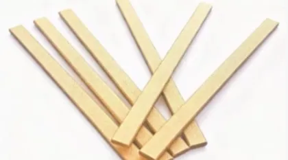 Rectangular cardboard dental floss picks