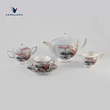 Vanguard 5-Piece Porcelain Tea Cup Set