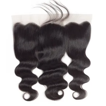 Body Wave Frontal Closure With Baby Hair 100% Remy Human Hair 13x4 Ear To Ear Lace Frontal Closure