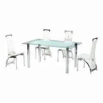 Metal Glass Furniture with Aluminum Alloy Legs
