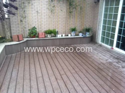 Woodgrain Wpc Flooring For Outdoor Terrace 
