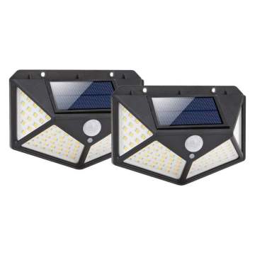 100 LED Solar LED LIGHT WALL LUAR