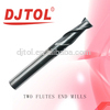TWO FLUTES END MILLS cnc and engraving bits