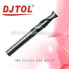 TWO FLUTES END MILLS cnc and engraving bits