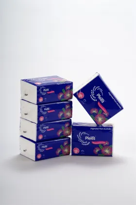 White Color Plees Brand Soft Facial Tissue