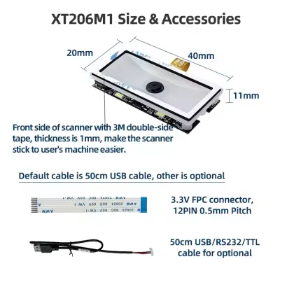 XT206M1 XTIOT Barcode Scanner Automatic Enter Barcode Scanner Company