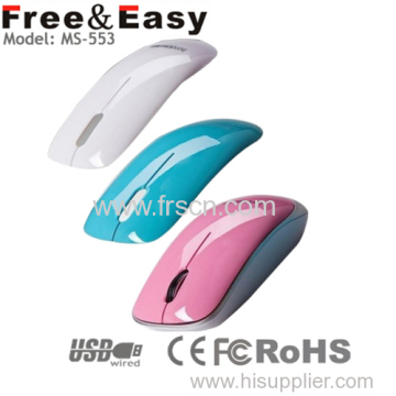 ماوس Usb سلكية ضئيلة الملونة