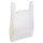 OEM Logo Printed White Plastic Vest Shopping Bag