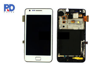 High Resolution White Samsung Lcd Screen Replacement For S2 I9100