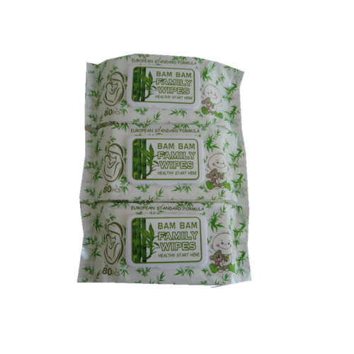 Vente en gros Lingettes humides de nettoyage en bambou polyvalentes à usage familial