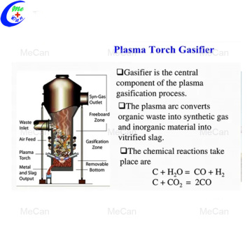 Limbah pengolahan limbah plasma arc torch gasifier