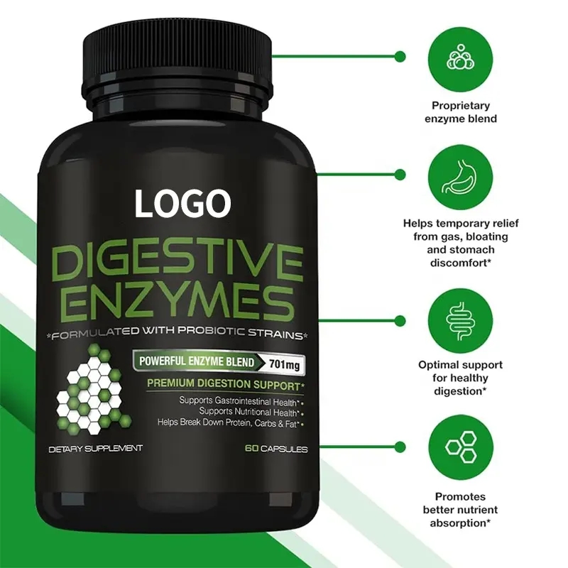 OEM/ODM Vegan Digestive Enzyme Slimming Capsules For Weight Loss 15 Day Stomach Cleanse Enzyme Slim Fit Capsules