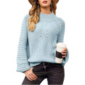 Women's Knit Lantern Sleeve Sweater