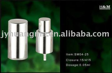 gloss silver sprayer pump,aluminum perfume sprayer