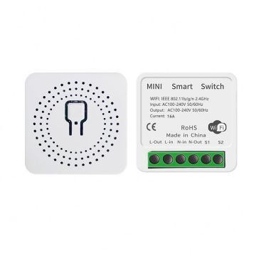 Mini Tuya Smart Wifi Switch: 2-Way Control for 10A/16A Smart Home Automation