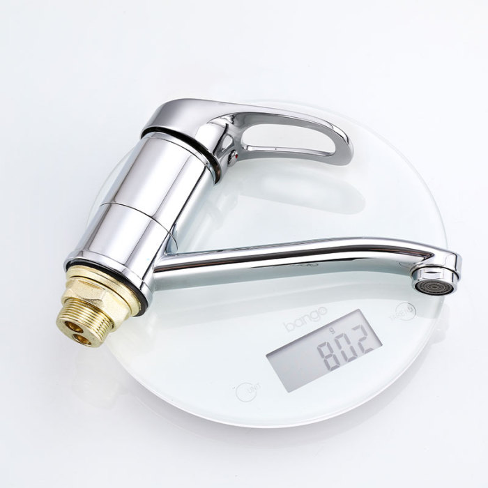 Electroplated Single Lever Sink Mixer