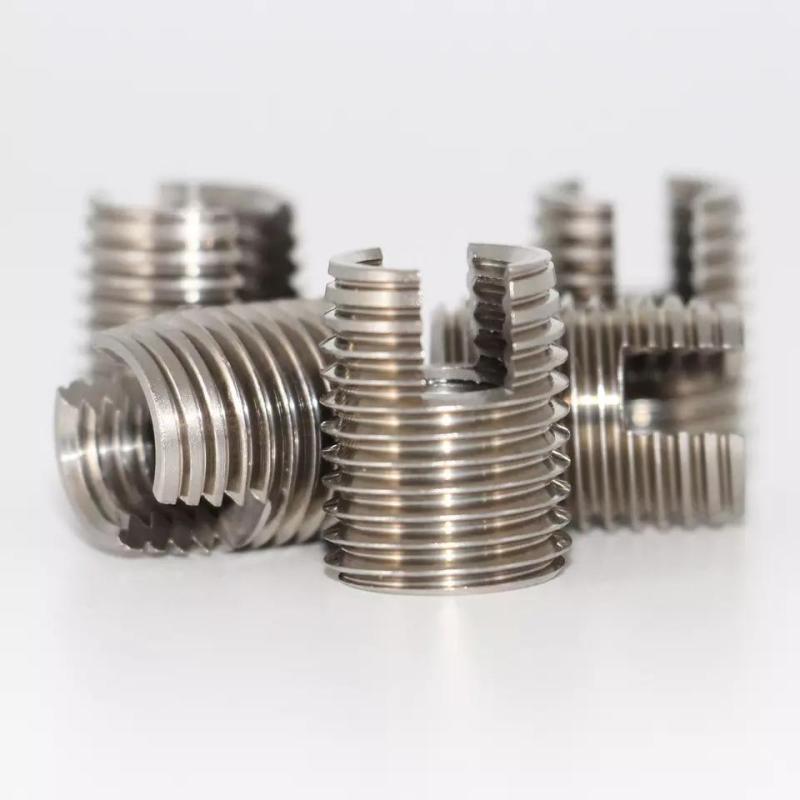 Stainless Steel M2 M3 M4 M5 M6 M8 Self-Tapping Slotted Thread Sleeve Screw Zinc Material Threaded Insert