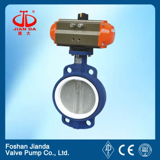 Tetrafluoride pneumatic butterfly valve