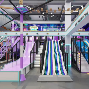 High Quality Children Amusement Theme Trampoline Park: Luxury Kids Indoor Playground 2024