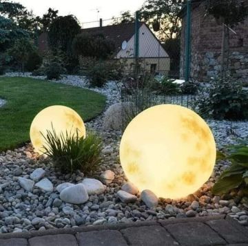 Solar-Powered Waterproof LED Garden Light - Spherical Landscape Decoration Ball
