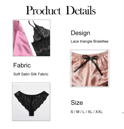 2024 Satin Silk Sleepwear: ODM OEM Manufacturer Private Label Pajamas Set for Women