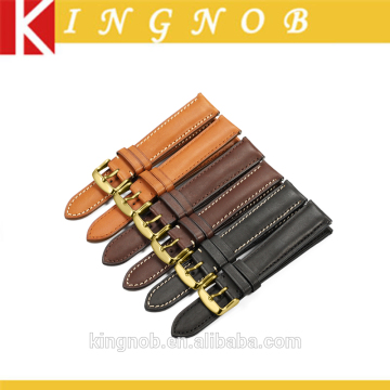 18 19 20 21 22 mm Stainless Steel Gold Pin Buckle Quick Relase Spring Bar Calf Leather Watch Band Strap