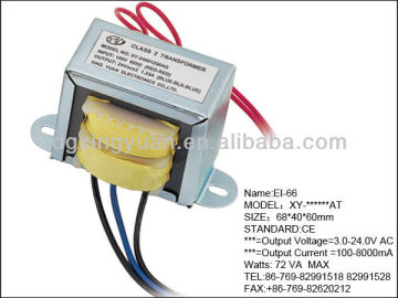 EI Power Transformer 72VA Max