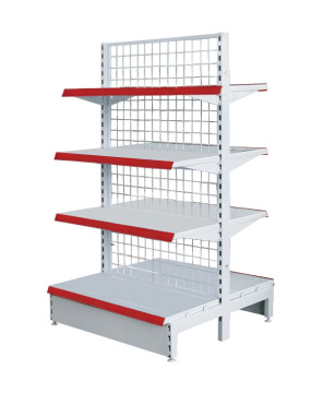 Wire Mesh Back Panel Shelf