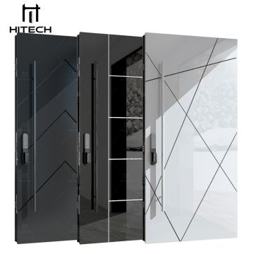 Modern Wooden Pivot Entry Doors with Glass Models