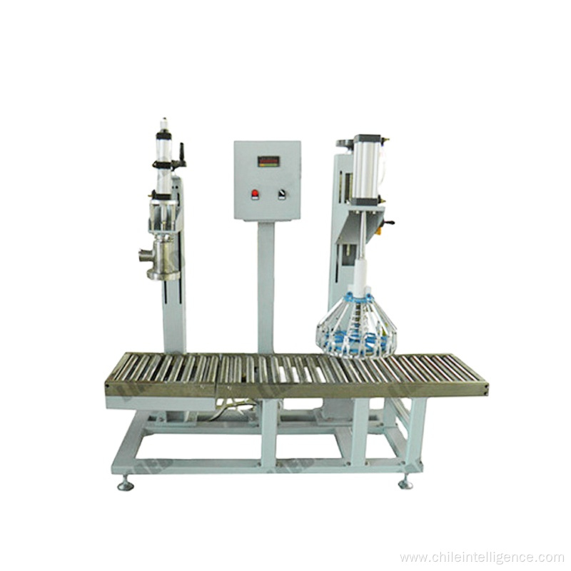 Semi-automatic filling machine for coating or painting