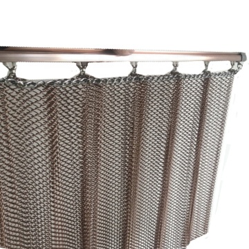 Aluminum Chain Link Curtain Mesh with Fixing Accessories