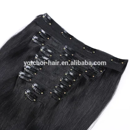 Yotchoi Hair Beauty Hair Products Brazilian Virgin Hair Clip In Extension